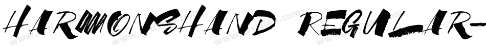 HarmonsHand Regular字体转换